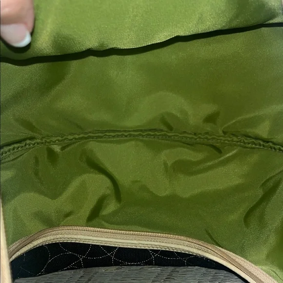 Chelsey Henry Quilted Cotton & Leather Crescent Shoulder Bag - Picture 14 of 14